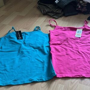 INC International Concepts Blue and Pink Women Tops